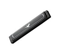 Harmonica Harmonica Diatonic Marking 24 Holes C Key Polyphonic Professional Performance Level(R4 Black)