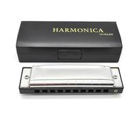 Harmonica Harmonica for Beginners Key of C Stainless Steel Harp Diatonic Harmonica 10 Holes 20 Tones Blues