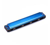 Harmonica Harp Harmonica For Key Of C 24 Hole Polyphony Organ Diatonic Mouth For Blues Folk For Pop Blue Green Competition Mouth Organ