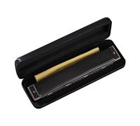 Harmonica Harp Harmonica For Key Of C 24 Holes Polyphony Organ Diatonic Mouth With For Case For Blues Folk For Pop 24-Hole Harmonica
