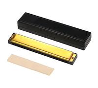 Harmonica,HUIOP Harmonica Professional Harp Armonica Key of C 24 Hole Polyphony Diatonic Mouth Organ with Case for Blues Folk Jazz Pop for Music Student Teacher Beginner Gift,Harmonica 24-Tone
