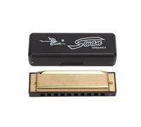 Harmonica In The Key Of C 10 Holes 20 Keys Harmonica For Students Beginners Playing Musical Instruments Blues Harmonica (gold (color))