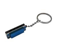 Harmonica Key Ring,4 Hole 8 Tone Harmonica Metal Musical Pendant | 1.34x0.51x0.43 inches Long Lasting Stylish Music Instrument, Lightweight Music Charm For Primary School Students