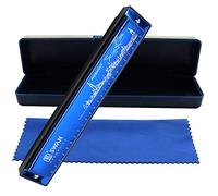Harmonica Mouth Organ Harp Armonica 24 Hole Key of C Diatonic Polyphonic Blues Harmonica Professional Music Instrument for Kids Adults Beginner Gift