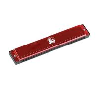 Harmonica Music Lovers 24 Hole C Key Polyphonic Diatonic Harmonica(Voice Red)