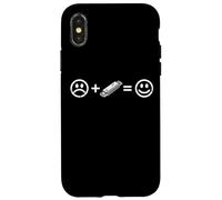 Harmonica Music Makes Happy Blues Harp Player Fan Lover Case for iPhone X/XS