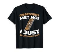 Harmonica Music Wind Instrument - Blues Harmonica T-Shirt