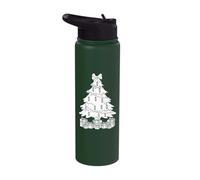 Harmonica Musican Christmas Tree Harmonica Stainless Steel Insulated Water Bottle