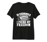 Harmonica Musican Found My Freedom Harmonica Premium T-Shirt