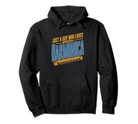 Harmonica Player Guy Who Loves Simple Identity Enthusiast Pullover Hoodie
