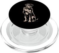 Harmonica Playing Dog Funny Puppy Music Lover PopSockets PopGrip for MagSafe