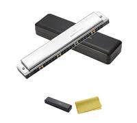 Harmonica Professional Performance-level 24-hole Polyphonic C Harmonica For Beginners And Self-taught Adults(Accent)