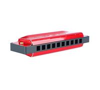 Harmonica, Professional Standard 10 Hole Harmonica with 20 Tunes for Kids and Beginners (Red