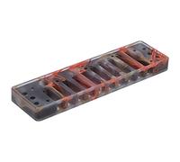 Harmonica Ridge Accessories, High Hardness, Lightweight, Round Hole Nozzle, for SP20, Amber Color, for Home, Office, Car, and Gift Use