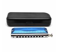 Harmonica Set 10hole Chromatic Harmonica In The Key Of C Professional Performance Suitable For Beginners(2)