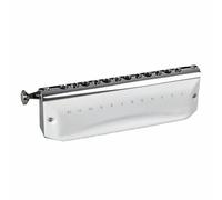 Harmonica Set 12 Hole 48 Tone Chromatic Harmonica C Key Mouth Professional Music Instruments(White)