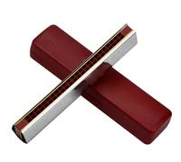 Harmonica Set 24 Holes Echo Harmonica Tremolo Harp Copper Plate Resin Comb Harmonika