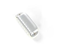 Harmonica Set 8 Hole Harmonica Professional Mouth Organ For Adults Beginners And Gifts Well Built And Plays Easily(White,F Tone)