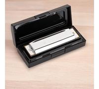 Harmonica Set Blues Harmonica 10-hole C Tuned Piano For Beginners And Adults To Get Started With 10-hole Blues Harmonica(Silver)