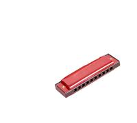 Harmonica Set Blues Harmonica Diatonic 10 Holes C Key Mouth Organ For Beginner(DF16A-1 RED)