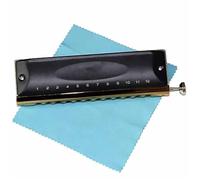 Harmonica Set Chromatic Harmonica Brass 12 Holes 48 Notes C Silver Black(2)