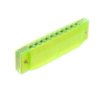 Harmonica Set Harmonica For Beginners Portable Small Ten Hole Instrument Durable And Colorful(Green)