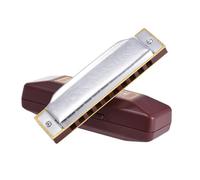 Harmonica Set Standard 10-Hole Diatonic Harmonica Key Of A E F 20 Tone Harmonica For Beginner Gift With Box