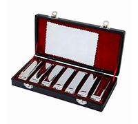Harmonica Set SWAN BluesBand 7 Keys of A, B, C, D, E, F & G Blues Harp Diatonic Harmonica Sell by Set Case Wipes Professional Harmonica