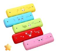 Harmonica Set Ten Hole Blues Harmonica 10 Hole C Key Beginner Professional Wind Instrument(Yellow)