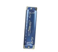 Harmonica Set Ten Hole Blues Harmonica For Beginners(Blue#B)