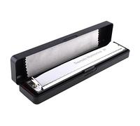 Harmonica Silver 24 Holes Titanium Harmonica Tremolo Tone Key C Mouth Organ Musical Instruments For Beginners