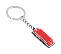 Harmonica Small 8 Tone 4 Holes For Chain Keyring Keys Holder Bag Pendant Colorful Keychain Musical Instruments Gifts