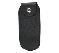 Harmonica Storage Bag Comfortable Hand Feeling PU Leather Harmonica Case Container for Travelling (10 Hole Type 13x6cm/5.1x2.4in)