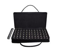 Harmonica Students 24 Hole Polyphonic Harmonica 7 To 12 Major Set Full Set Of Student Adult Professional Performance (Color : 12 tone set)
