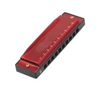 Harmonica Suitable For Beginners Woodwind Instrument Musical(Dark Red)