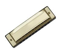 Harmonica Suitable For Beginners Woodwind Instrument Musical(Gold)