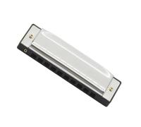 Harmonica Suitable For Beginners Woodwind Instrument Musical(Silver)