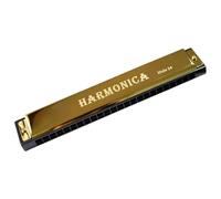 Harmonica The 24 Hole C Harmonica Is A Suitable Instrument For Beginners.(Gold)