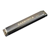 Harmonica The 24 Hole C Harmonica Is A Suitable Instrument For Beginners.(Silver)