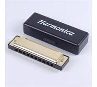 Harmonica The C Major 10 Hole Harmonica Is A Suitable Instrument For Beginners(Gold)