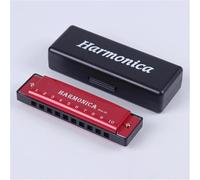 Harmonica The C Major 10 Hole Harmonica Is A Suitable Instrument For Beginners(Red)