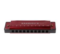 Harmonica The C Major 10-hole Harmonica Is Suitable For Beginners And Is A Woodwind Instrument.(Red)