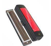 Harmonicas For Adults 21 Tremolo Harmonica 21 Holes Brass Reeds Blues Harp Mouth Organ Key C Notes ABS Wood Musical Instruments Silver(Key Ab)