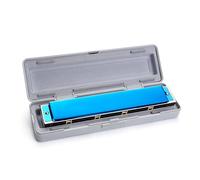 Harmonicas For Adults 24-hole Polyphonic C-tuned Harmonica Resin Box Blue Professional Entry-level Instrument Harmonica