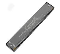 Harmonicas For Adults 24 Holes Harmonica Key of C Tremolo Mouth Organ For Harmonica With CaseFriendly Plastic(Black)
