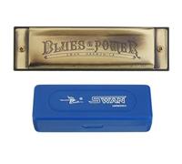 Harmonicas For Adults Blues C Key Harmonica 10 Holes 20 Tones High-end Bronze Color Musical Instrument Woodwind Mouth Organ Harmonicas Harps