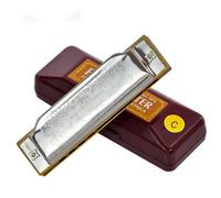 Harmonicas For Adults Harmonica Standard Beginner Diatonic Blues Gaita 10 Holes Musical Instrument Stainless Steel Woodwind(E)