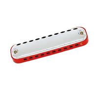 Harmonicas for Students 10-Hole C Key Oval Stainless Steel Cover Playing Type Harmonica With Box (Color : 02)