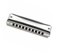 Harmonicas for Students 10 Holes 20 Sound C Key Harmonica Brass Silver Plating Cover Harmonica With Case