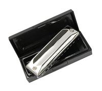 Harmonicas for Students 10 Holes 20 Tones Harmonica Stainless Steel Harp Diatonic Harmonica For Beginner Players (Color : Ab Key)